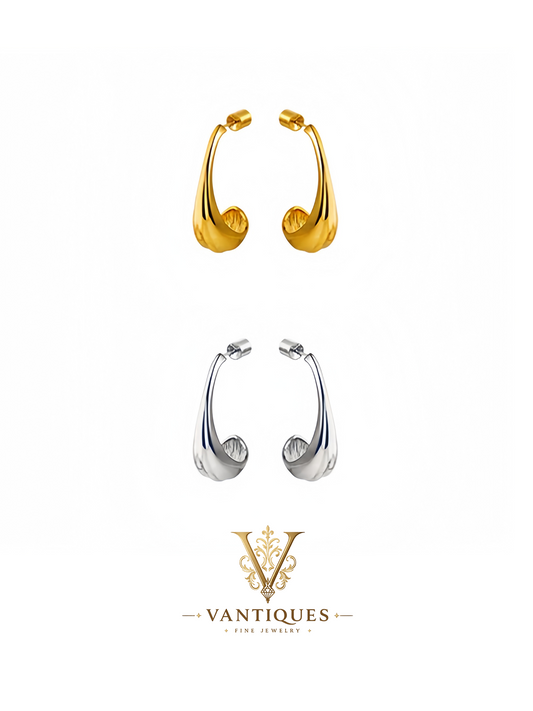 Drifting Leaf Long Drop Earrings