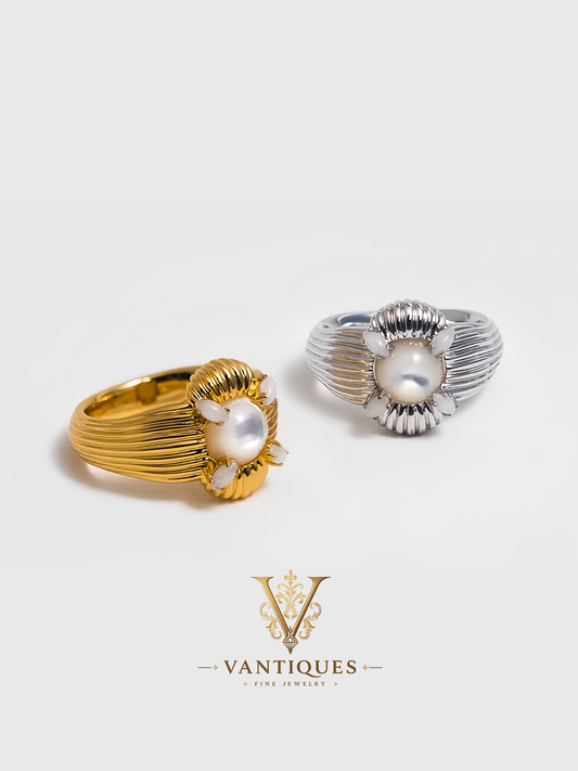 Vintage Bloom Minimal Ring