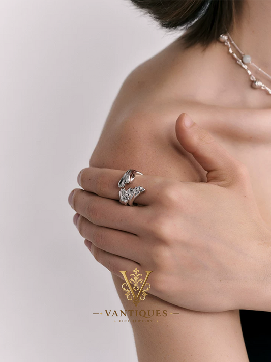 Ripple Texture Statement Ring
