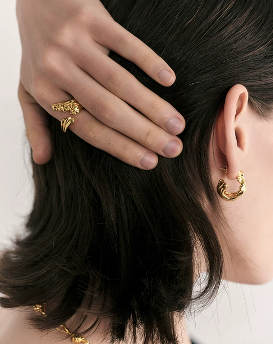 Ripple Texture Statement Ring