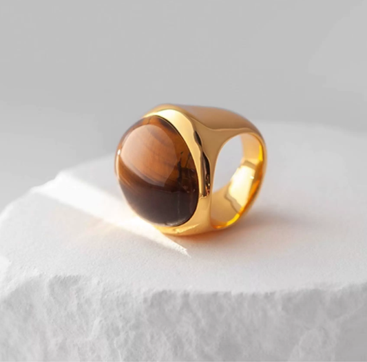 Tiger Eye Power Ring